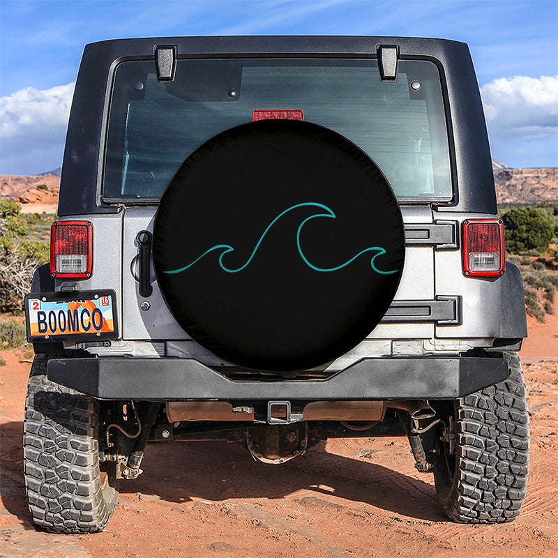 Wave Car Spare Tire Cover