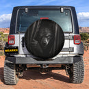 Werewolf Peeking Car Spare Tire Cover
