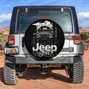 White Jeep Girl Car Spare Tire Cover