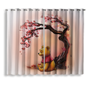 Winnie The Pooh Cherry Blossom Windown Curtain
