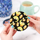 Winnie The Pood Moon Yellow Ceramic Drink Coasters