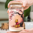 Winnie The Pooh Cherry Blossom Glass Can