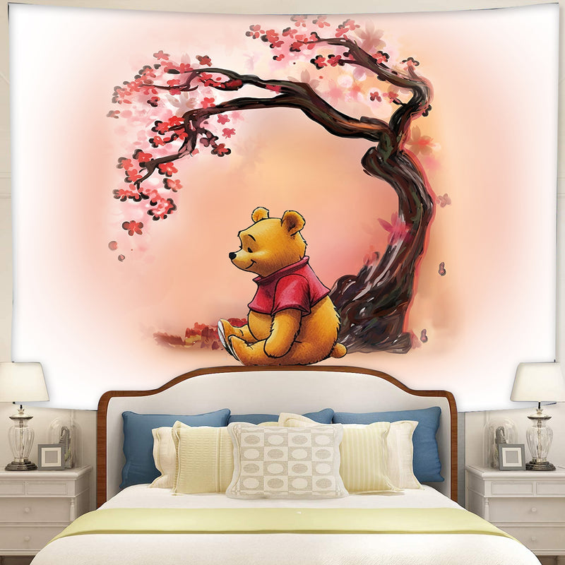 Winnie The Pooh Cherry Blossom Tapestry Room Decor
