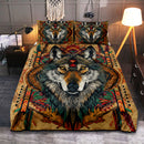 Native American Wolf Art Quilt Bed Sets