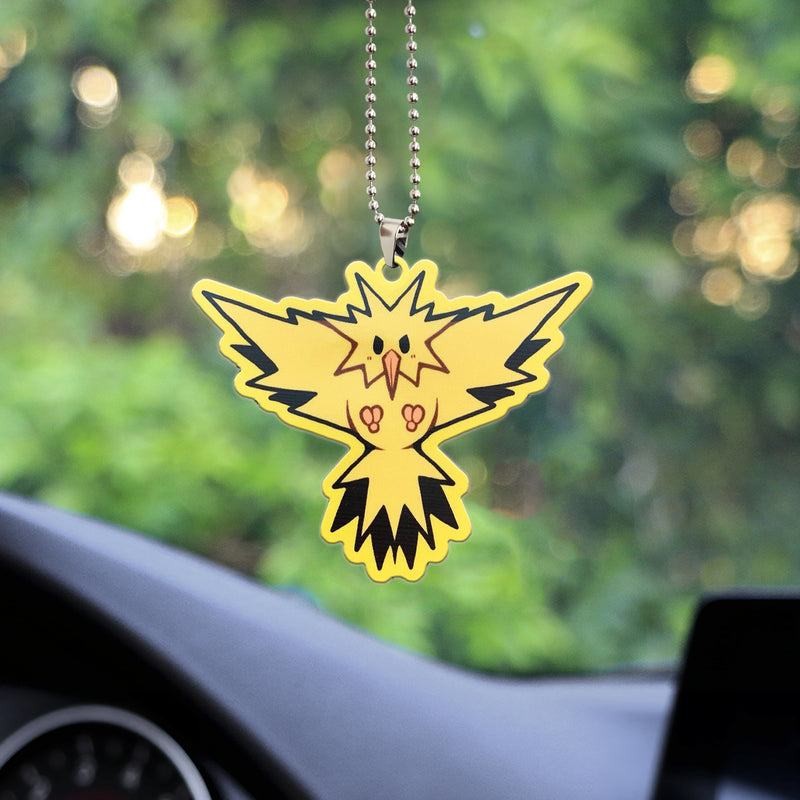 Zapdos Legendary Pokemon Car Ornament Custom Car Accessories Decorations