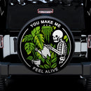 You Make Me Feel Alive Skull Jeep Car Spare Tire Cover