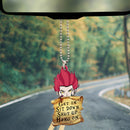 Hisoka Hunter X Hunter Get In Sit Down Shut Up Hang On Anime Car Ornament Custom Car Accessories Decorations