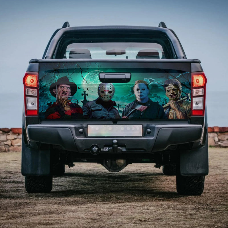 Horror Movie Characters Truck Tailgate Decal Sticker Nearkii