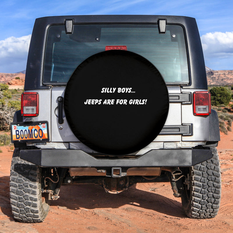 Silly Boys Jeep Are For Girls Funny Spare Tire Covers Gift For Campers Nearkii