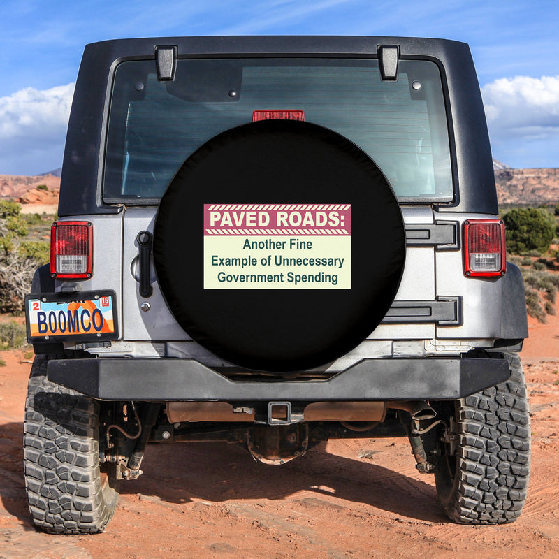 Paved Roads Funny Spare Tire Covers Gift For Campers Nearkii