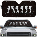 Crotch Grab Moon Walk Astronaut Car Auto Sun Shades Windshield Accessories Decor Gift Nearkii