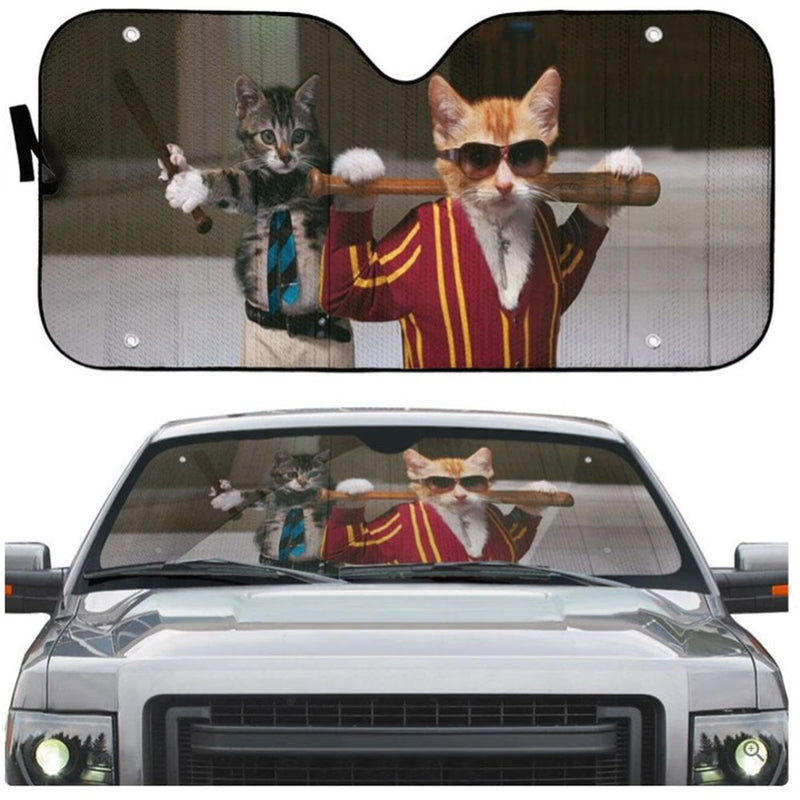 Garfield Kittens Badass Custom Car Auto Sun Shades Windshield Accessories Decor Gift Nearkii