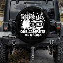 Making Memories One Campfire At A Time Jeep Car Spare Tire Cover Gift For Campers Nearkii