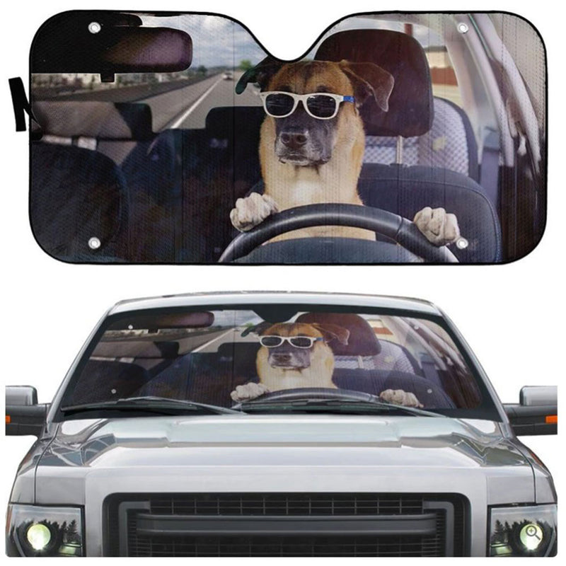 Guard Dog Driving Custom Car Auto Sun Shades Windshield Accessories Decor Gift Nearkii