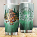 Guitar Bear Camping Camfire Tumbler 2023 Nearkii