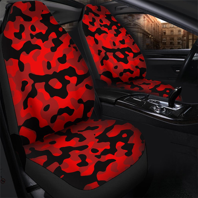 Red And Black Camouflage Luxury Premium Premium Custom Car Premium Custom Car Seat Covers Decor Protectors Decor Protector Nearkii