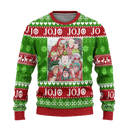 JoJos Bizarre Adventure Anime Ugly Christmas Sweater Custom Xmas Gift Nearkii