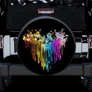 Eevee Evolution Pokemon Team Color Heart Car Spare Tire Covers Gift For Campers Nearkii