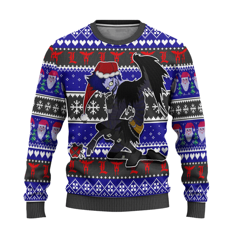 Ryuk Anime Ugly Christmas Sweater Custom Death Note Xmas Gift Nearkii