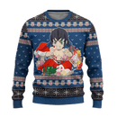 Inosuke Hashibira Demon Slayer Anime Ugly Christmas Sweater Xmas Gift Nearkii