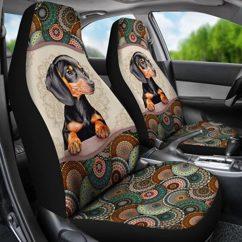 Dachshund Mandala Car Seat Covers Nearkii