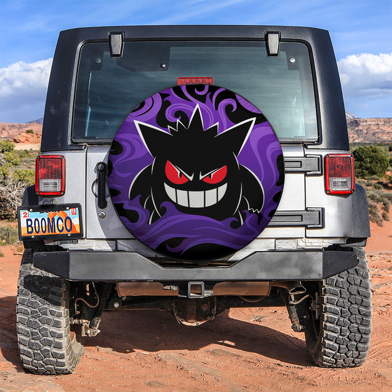 Gengar Pokemon Ghost Car Spare Tire Covers Gift For Campers Nearkii