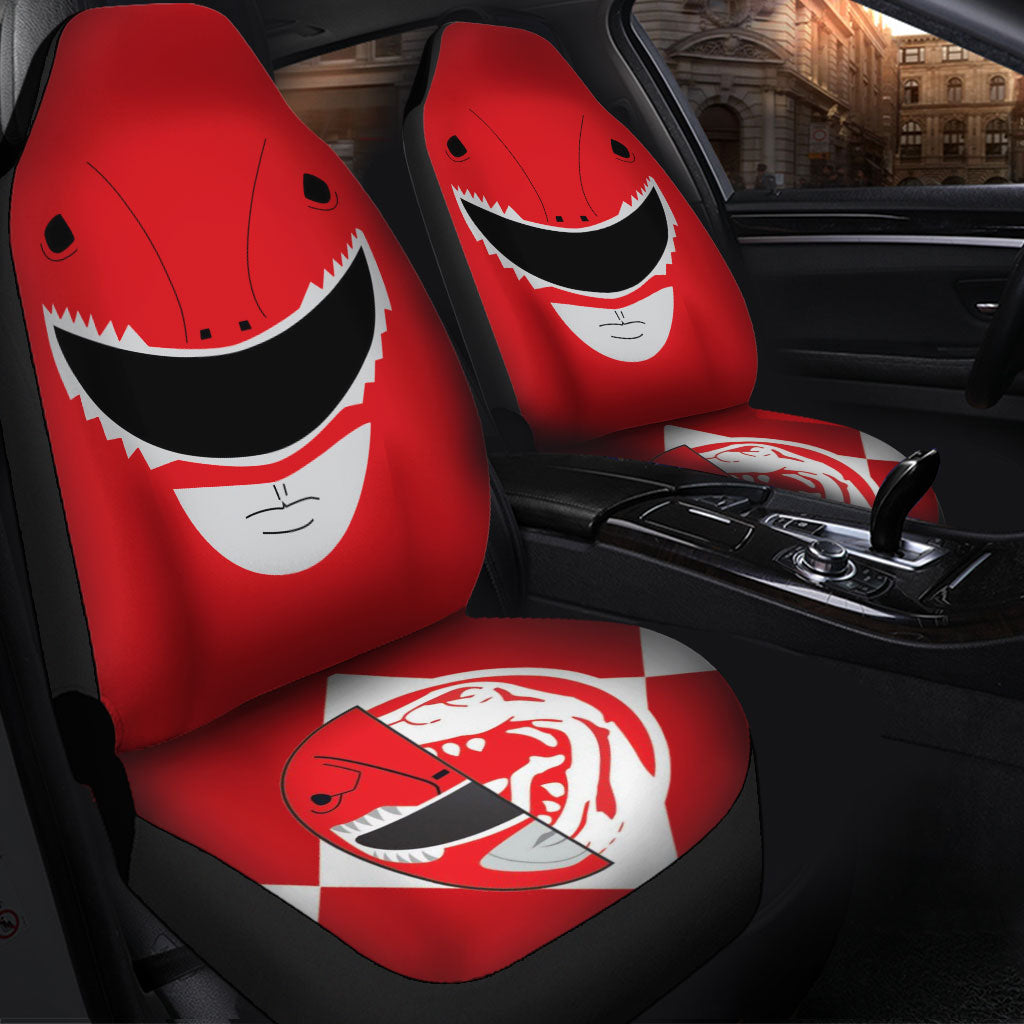 Mighty Morphin Power Rangers Red Premium Custom Car Seat Covers Decor