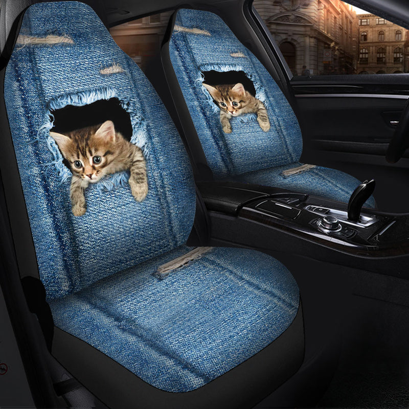 Funny Animal Cat Design Car Seat Covers Nearkii