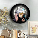 Gojo Jujutsu Kaisen Anime Moonlight Wood Wall Clock Nearkii