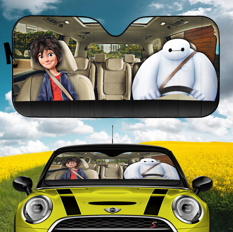 Big Hero 6 Hiro And Baymax Car Auto Sunshades Nearkii