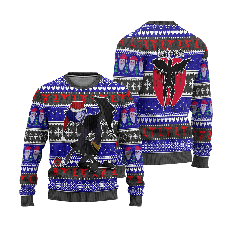 Ryuk Anime Ugly Christmas Sweater Custom Death Note Xmas Gift Nearkii