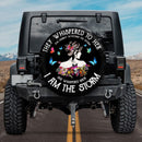 I Am The Storm They Whispered To Her Car Spare Tire Cover Gift For Campers Nearkii