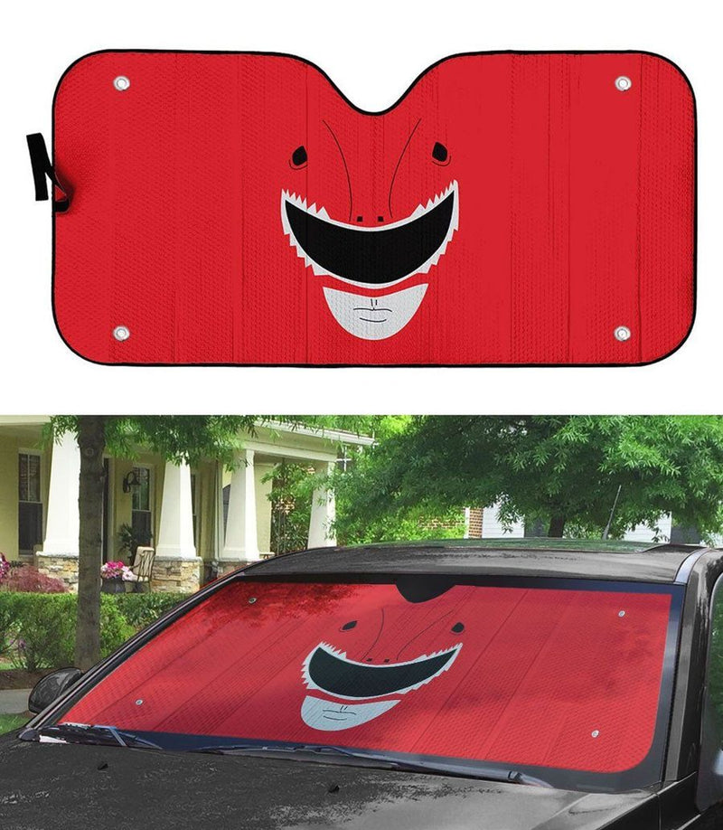 Mighty Morphin Power Rangers Red Ranger Custom Car Auto Sunshade Windshield Accessories Decor Gift Nearkii