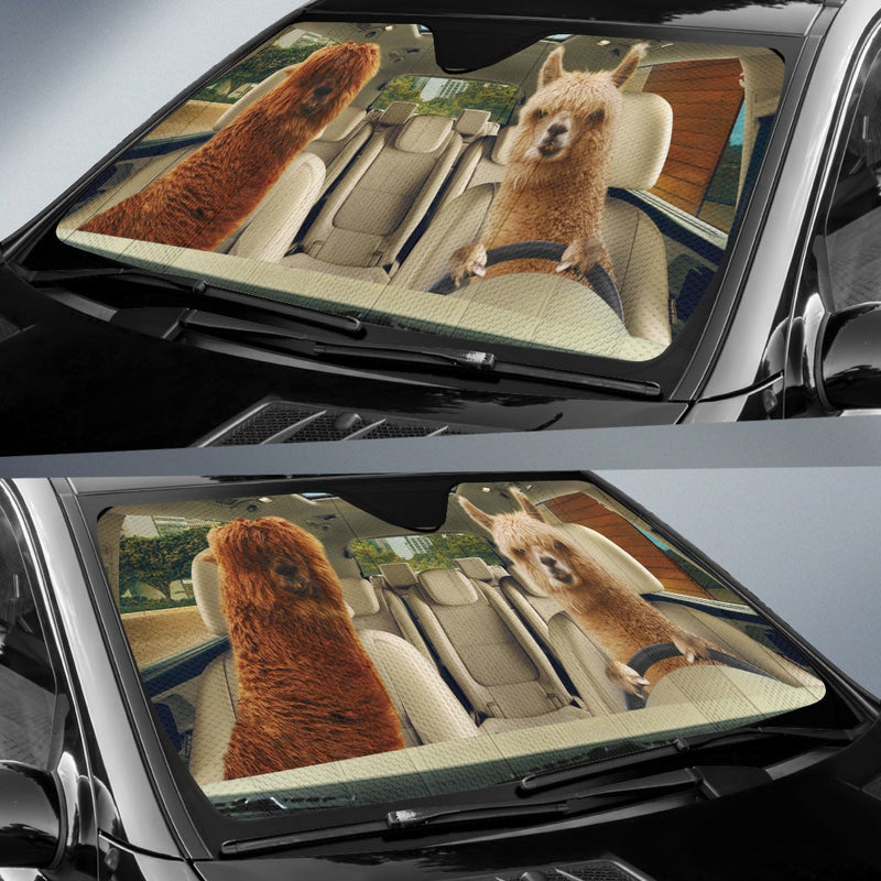 Driving Alpacas Car Auto Sunshades Nearkii