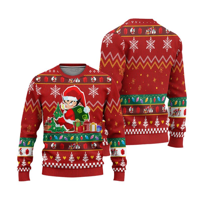 Vegeta Anime Ugly Christmas Sweater Dragon Ball Xmas Gift Nearkii