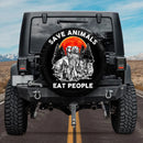 Save Animals Eat People Jeep Car Spare Tire Cover Gift For Campers Nearkii