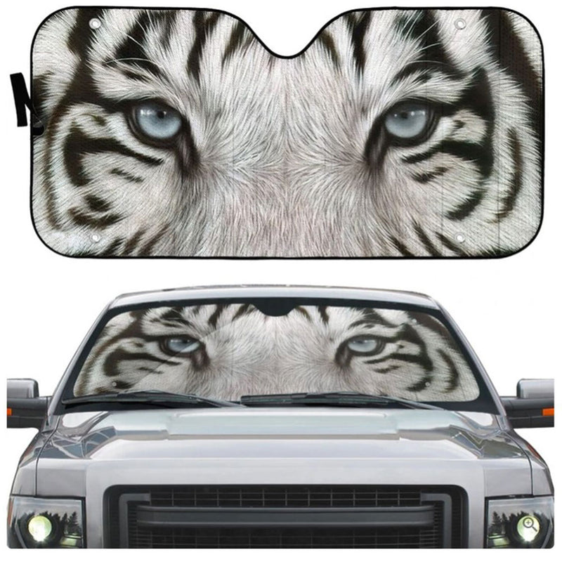 White Tiger Eyes Car Auto Sun Shades Windshield Accessories Decor Gift Nearkii