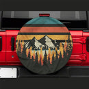 Vintage Mountain Jeep Car Spare Tire Cover Gift For Campers Nearkii