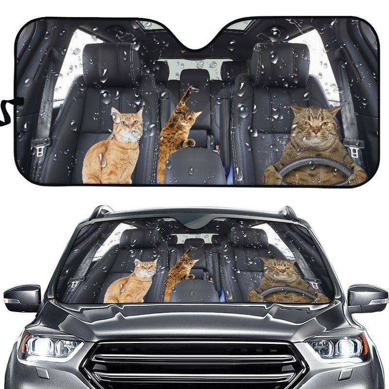 Rain Cat Family Car Auto Sunshades Nearkii