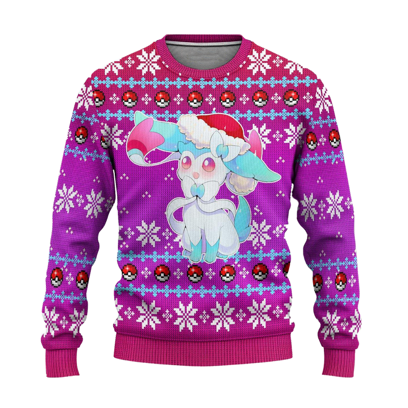 Pokemon Sylveon Anime Ugly Christmas Sweater Xmas Gift Nearkii