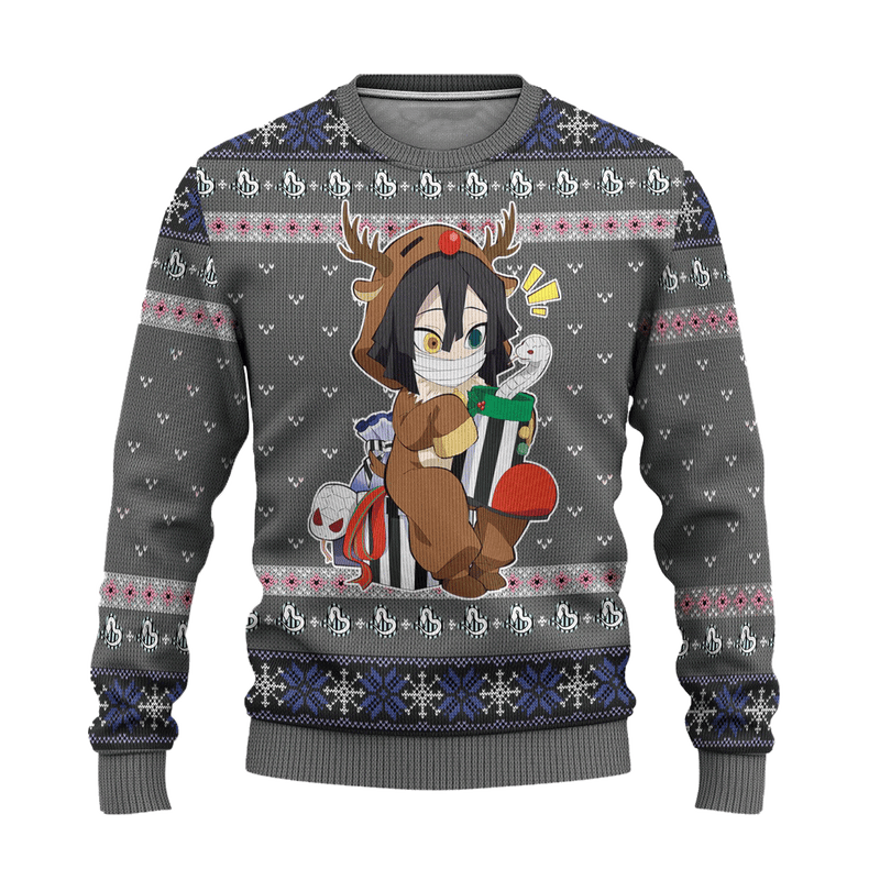 Obanai Iguro Demon Slayer Anime Ugly Christmas Sweater Xmas Gift Nearkii