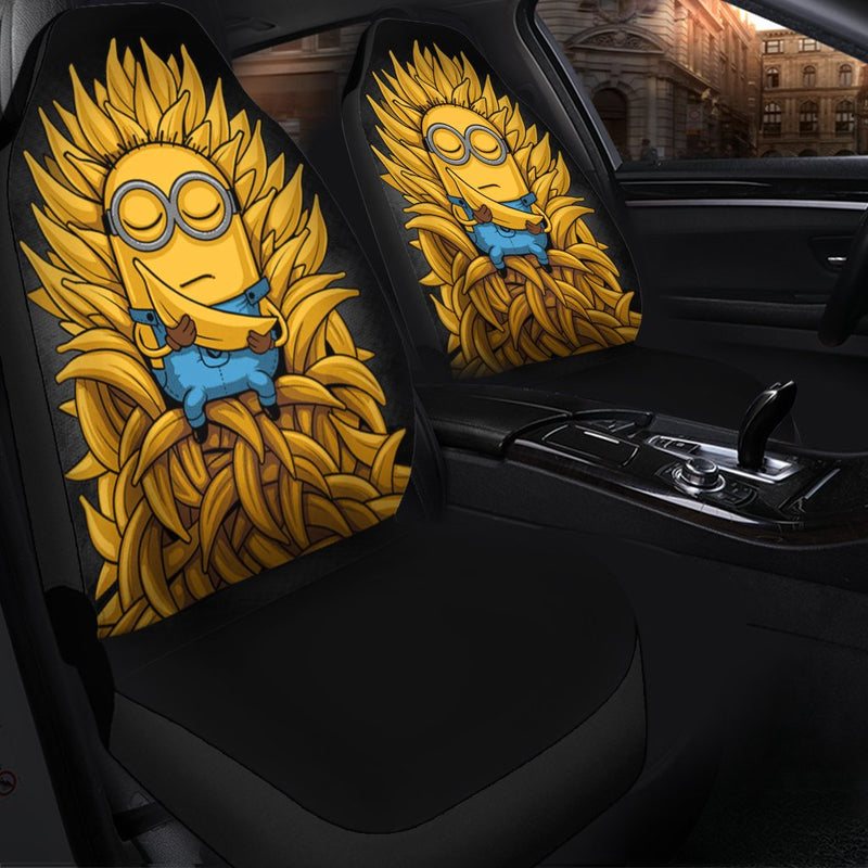 Minion King Of Banana Premium Custom Car Seat Covers Decor Protectors Nearkii