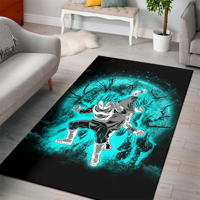 Goku Vegeta Moonlight Area Carpet Rug Home Decor Bedroom Living Room Decor Nearkii