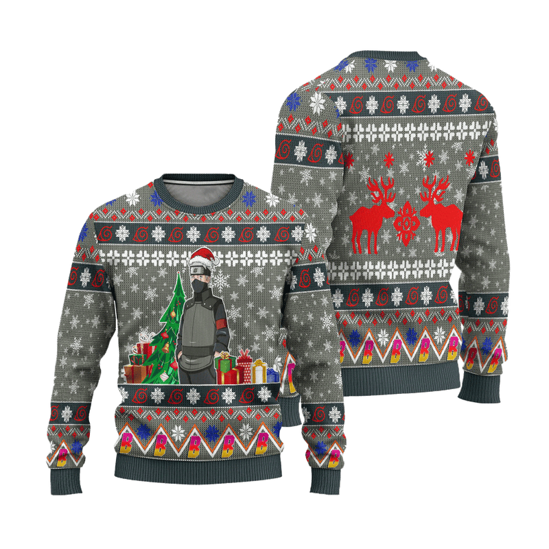 Kakashi Hatake Anime Ugly Christmas Sweater Custom Boruto Xmas Gift Nearkii