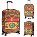 Hippie Van Mandala Luggage Cover Suitcase Protector Nearkii