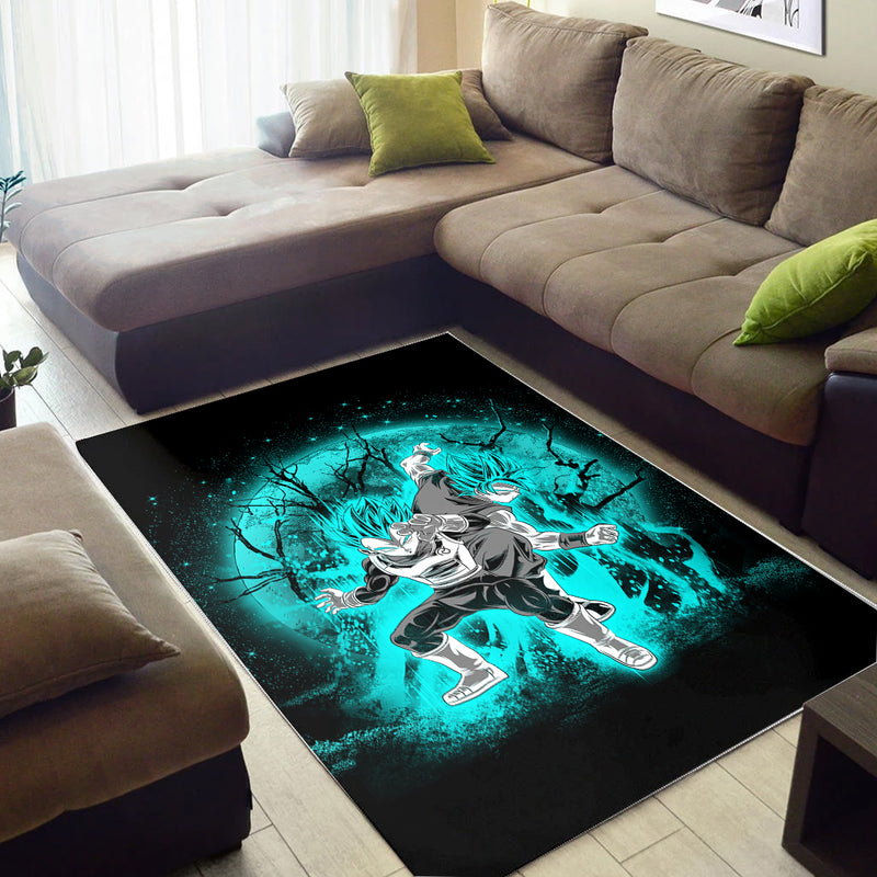 Goku Vegeta Moonlight Area Carpet Rug Home Decor Bedroom Living Room Decor Nearkii