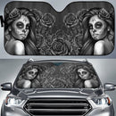 Calavera Girl Black Car Auto Sun Shades Windshield Accessories Decor Gift Nearkii