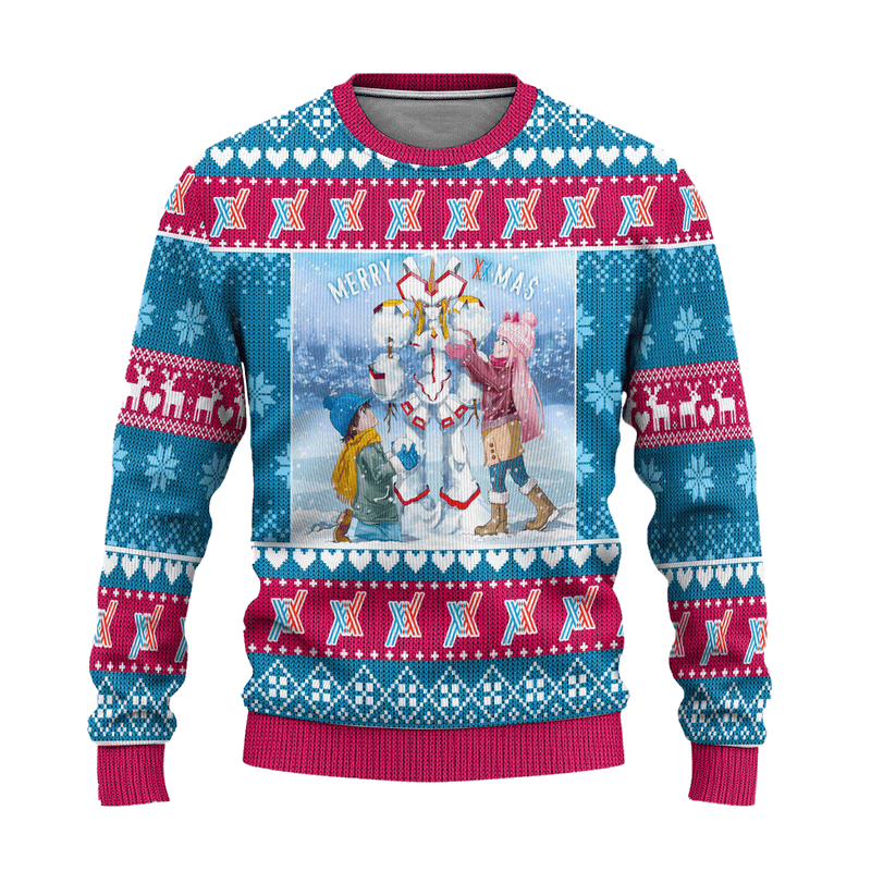 Darling In The Franxx Anime Ugly Christmas Sweater Custom Xmas Gift Nearkii