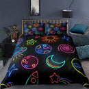 Neon Galaxy Bedding Set Nearkii