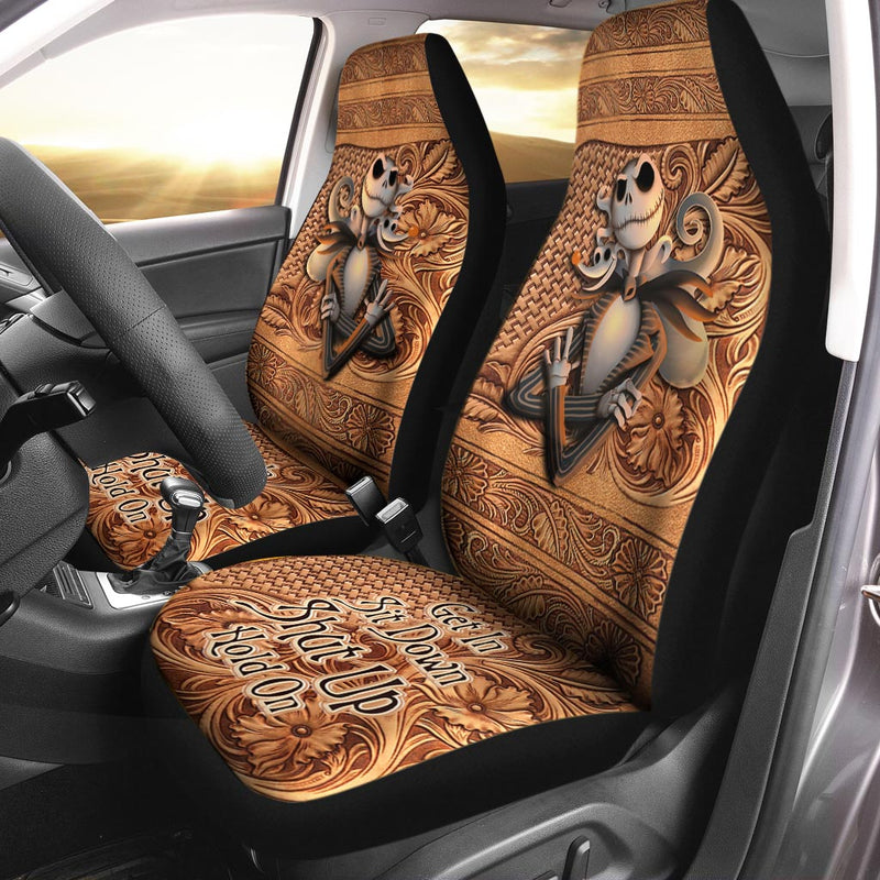 Get In Sit Down Shut Up Hold On-Jack Skellington Seat Covers Nearkii